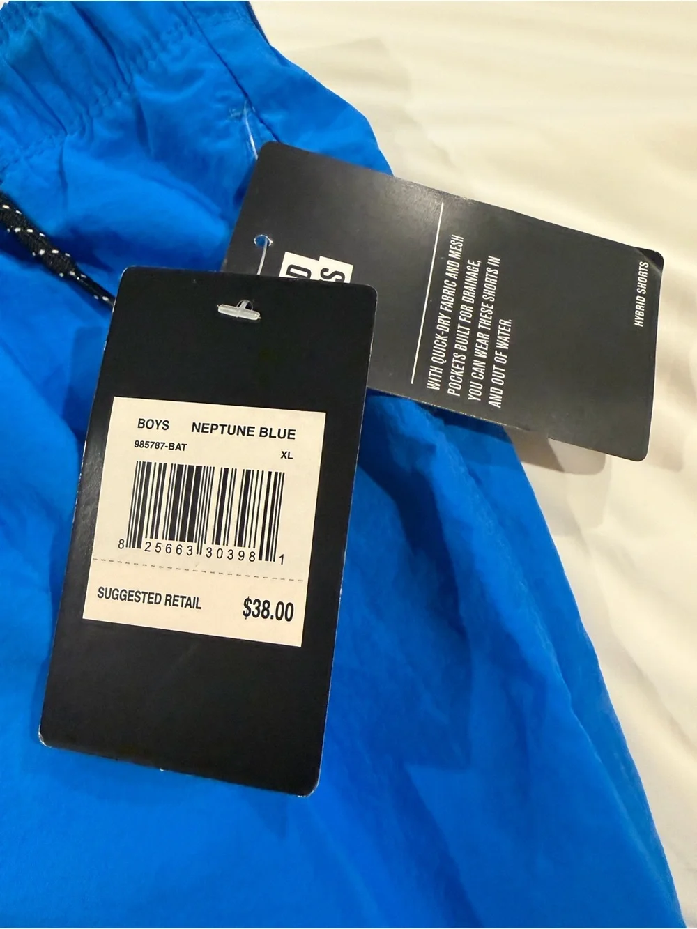 Hurley Boy”s XL Blue Drawstring Swim Shorts
